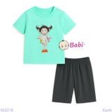  Bộ Bé Gái Quần Lửng In Hình Xinh Xắn (23-56kg) 