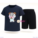  Bộ Thun Bé Trai Tay Ngắn Quần Lửng Hình Bé Shin (23kg - 60kg) 