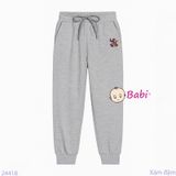  Quần Jogger Trẻ Em  Hình STITCH Ôm Bóng (23kg - 65kg) 