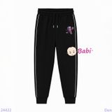  Quần Jogger Trẻ Em  Hình STITCH Áo Đỏ Có Viền (23kg - 65kg) 