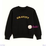  Áo Thun Tay Dài Form Rộng Chữ Gravity (17kg - 75kg) 