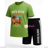  Bộ Tay Ngắn Quần Lửng In Hình Cây Dừa (30-60kg) 