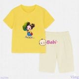  Bộ Bé Gái Tay Ngắn Quần Lửng Bé Lá Sen M2(20-55kg) 