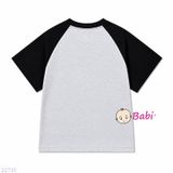  Áo Thun Cotton Tay Ngắn Raplang Màu Trơn (30-70kg) 