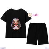  Bộ Bé Gái Quần Lửng In Họa Tiết Đẹp H3 (23-56kg) 