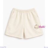  Quần Short Bé Gái Màu Trơn Năng Động (35-60kg) 
