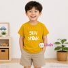  (H5) Áo Thun Bé Trai Bé Gái Cotton In Chữ Shun Shine Mặc Mát Mùa Hè (33-70Kg) 