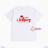  Áo Thun Gia Đình Chữ Việt Nam Happy (26-72kg) 