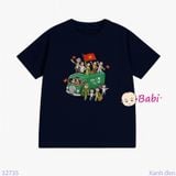  Áo Thun Gia Đình Tay Ngắn In Chữ Độc lập - Tự Do (26kg - 72kg) 