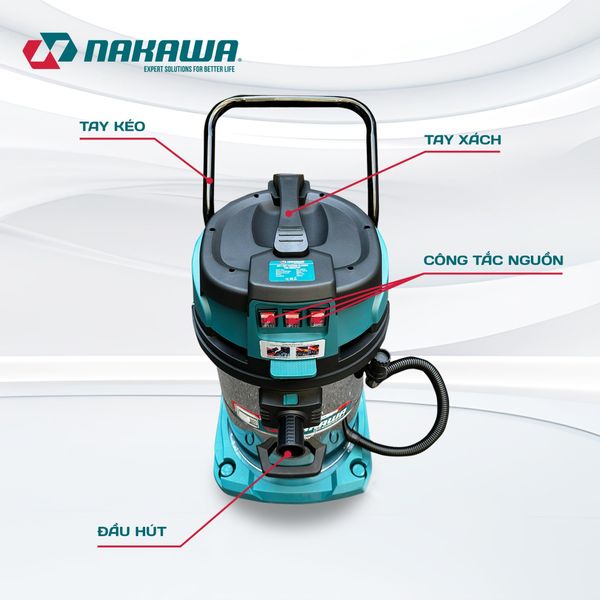 Máy hút bụi công nghiệp NAKAWA NK-VC5180