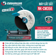 Máy cắt sắt NAKAWA NK-CM356