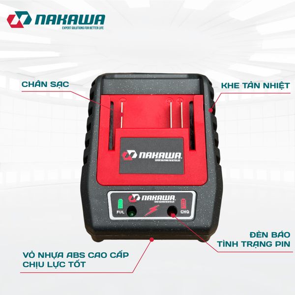 Sạc pin 21V NAKAWA S25M21PRO