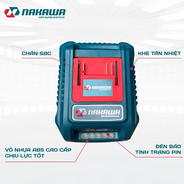 Sạc pin 21V NAKAWA S45M21PRO