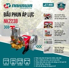 Đầu phun áp lực NAKAWA NK2238