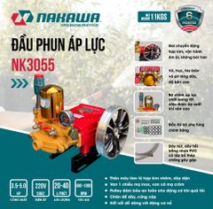 Đầu phun áp lực NAKAWA NK3055