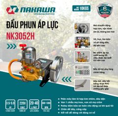 Đầu phun áp lực NAKAWA NK3052H