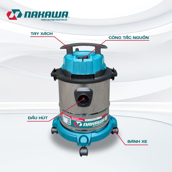 Máy hút bụi công nghiệp NAKAWA NK-VC1718
