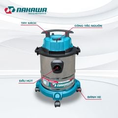 Máy hút bụi công nghiệp NAKAWA NK-VC1718