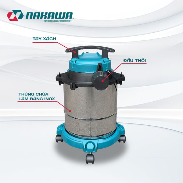 Máy hút bụi công nghiệp NAKAWA NK-VC1718
