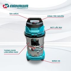 Máy hút bụi công nghiệp NAKAWA NK-VC1940