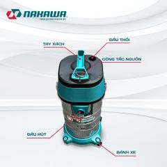 Máy hút bụi công nghiệp NAKAWA NK-VC1730