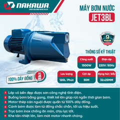 Máy bơm nước chân không NAKAWA JET3BL