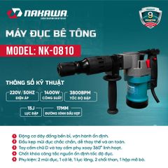 Máy đục bê tông NAKAWA NK-0810