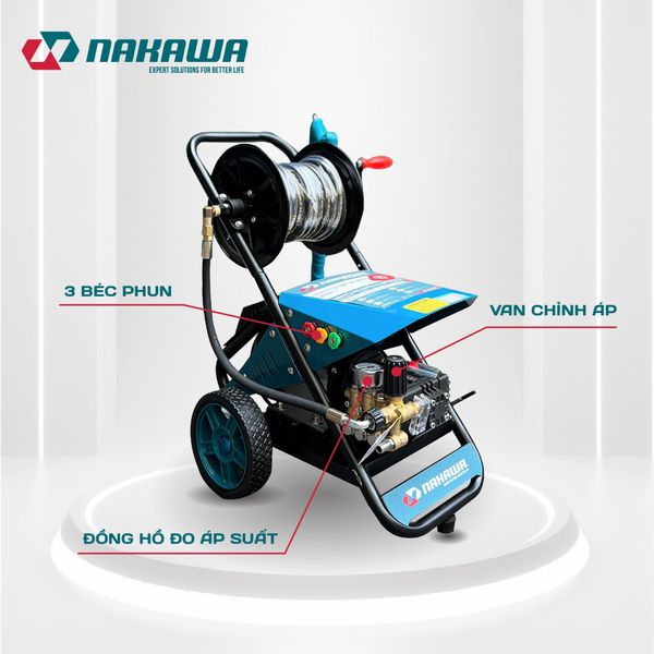 Máy phun áp lực cao công nghiệp Nakawa NK-HPC2900PLUS