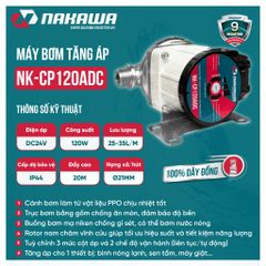 Máy bơm tăng áp NK-CP120ADC