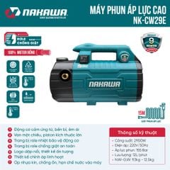 Máy phun áp lực NAKAWA NK-CW29E (không chỉnh áp)