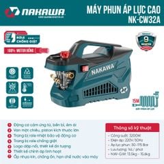 Máy phun áp lực NAKAWA NK-CW32A (có chỉnh áp)