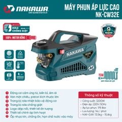 Máy phun áp lực NAKAWA NK-CW32E (không chỉnh áp)