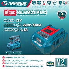 Sạc pin 21V NAKAWA S45M21PRO