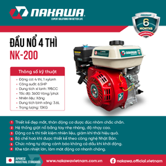Đầu nổ 4 thì NAKAWA NK-200