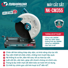 Máy cắt sắt NAKAWA NK-CM355