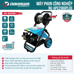 Máy phun áp lực cao công nghiệp Nakawa NK-HPC2900PLUS