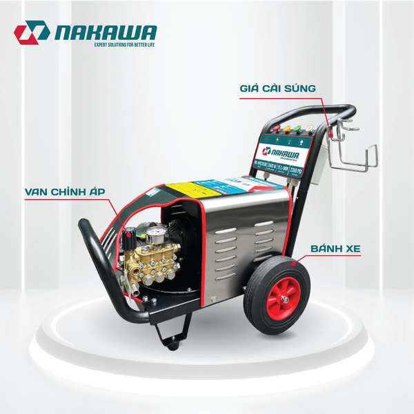 Máy phun áp lực cao công nghiệp Nakawa NK-HPC3500