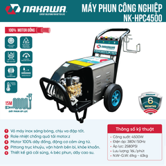 Máy phun áp lực cao công nghiệp Nakawa NK-HPC4500