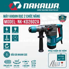 Máy khoan đục 2 chức năng NAKAWA NK-KD2602A
