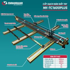 MÁY CẮT GẠCH BÀN ĐẨY TAY NAKAWA NK-TC1600PLUS