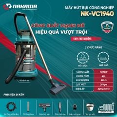 Máy hút bụi công nghiệp NAKAWA NK-VC1940