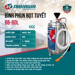 Bình phun bọt tuyết NAKAWA BB-80L