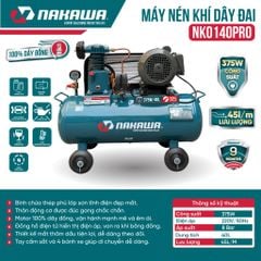 Máy Nén Khí Dây Đai NAKAWA NK0140PRO