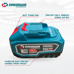 Pin 21V 4.0Ah NAKAWA M21-15C40PROMAX