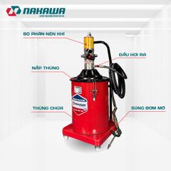 Máy bơm mỡ dùng khí nén NAKAWA BM-25L