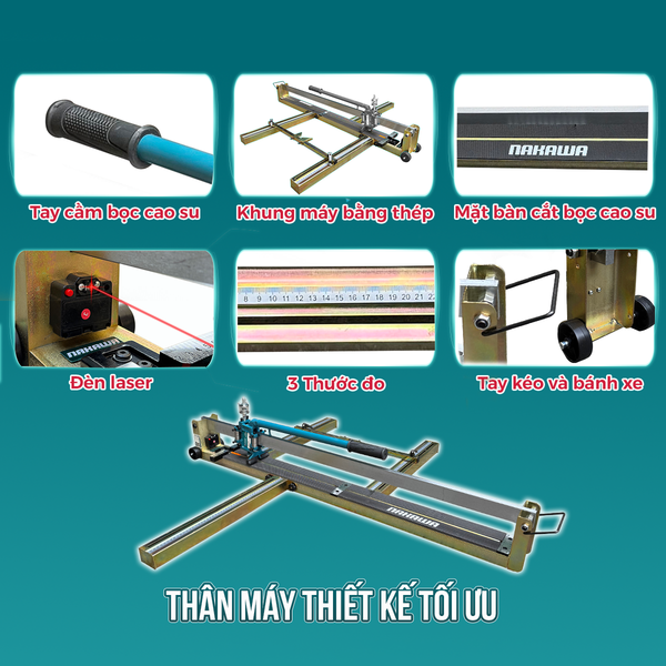 MÁY CẮT GẠCH BÀN ĐẨY TAY NAKAWA NK-TC1000PLUS