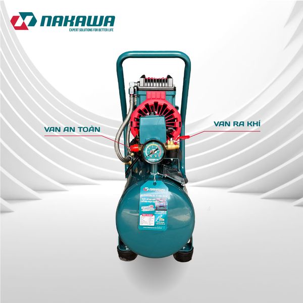 Máy nén khí không dầu, tốc nhanh, siêu êm NK-28H16L - 16 lít