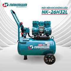 Máy nén khí không dầu, tốc nhanh, siêu êm NK-26H32L - 32 lít