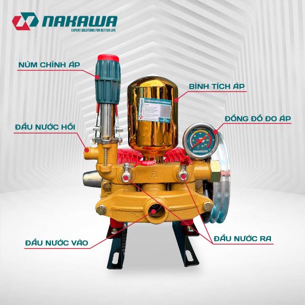 Đầu phun áp lực NAKAWA NK3055
