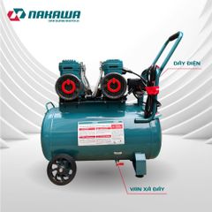 Máy nén khí không dầu, tốc nhanh, siêu êm NK-52H52L - 52 lít